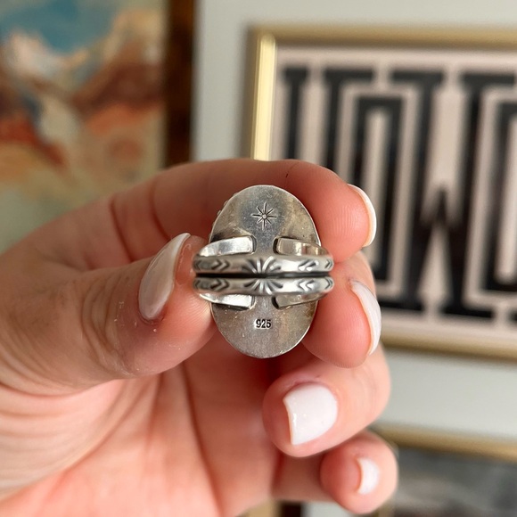 Flashy Mexican Fire Opal Ring - Picture 6 of 7